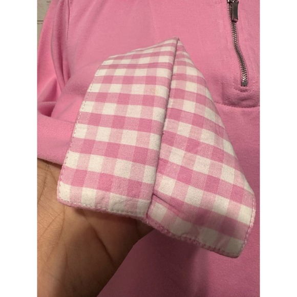 Vintage Women’s Baxter and Wells Pink Mock Layer Top 3/4 sleeve-M - Picture 3 of 11